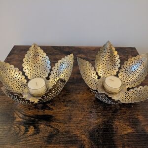 Ornate Gold Candle Holders